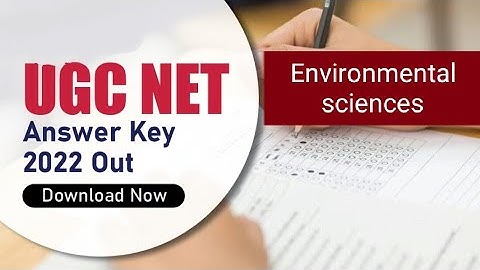 NTA UGC NET JRF ENVIRONMENTAL SCIENCES provisional answer key released| September 2022 ✅