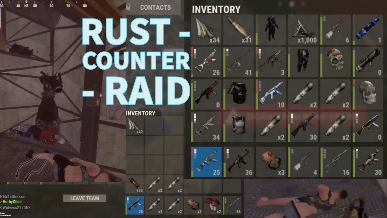 From Mp5 to a row of Ak's - Counter Raid #rust Counter Raid