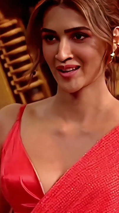 Kriti Sanon in Red Saree #kritisanon #actress #vertical #bollywood