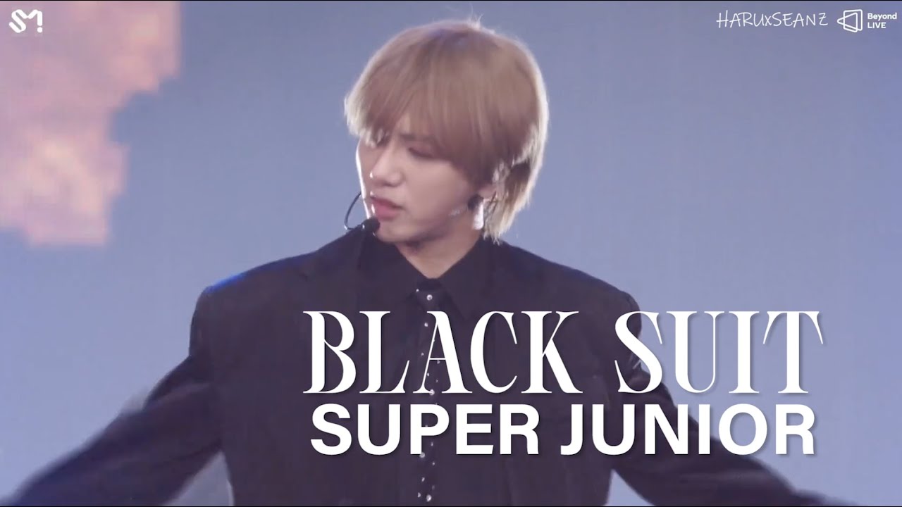 SUPER JUNIOR BLACK SUIT