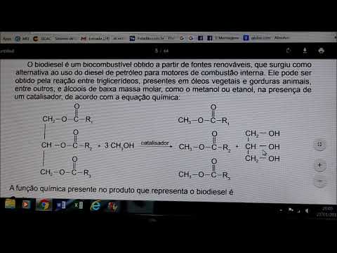 Vídeo: Qual é a estrutura do biodiesel?