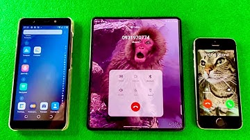 Tecno pop3 vs iPhone 5s vs Samsung Galaxy Z fold Incoming call & outgoing call