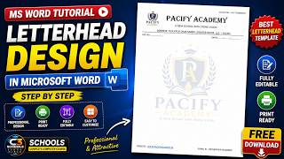 Letterhead Design in Microsoft Word | MS Word Tutorial Hindi | C3 Schools #msword