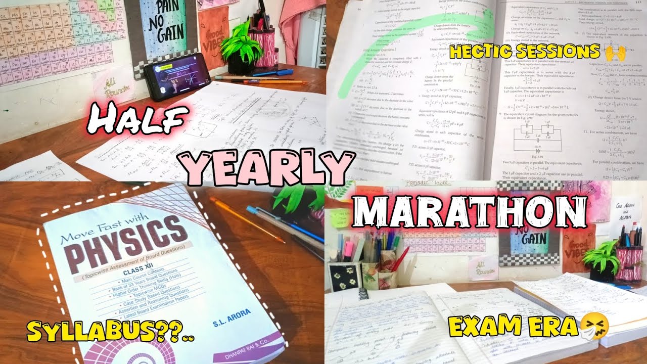 Study Half Half yearly exam prep grid β οΈπ€―| Serious study mode ππ± | study with meπ ...