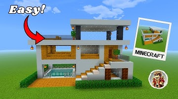 Minecraft: How to Build a Ultimate Modern House with Swimming Pool Tutorial [Easy Build House 🏠]