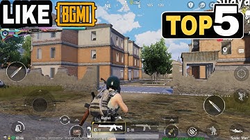 TOP 5 Games Like PUBG and BGMI || High Graphics || Offline and Online
