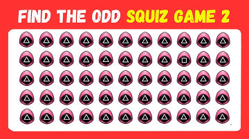 Find The Odd One Out | Squid Game 2 Edition |Easy, Medium, Hard| Emoji Quiz | DailyBigQuiz