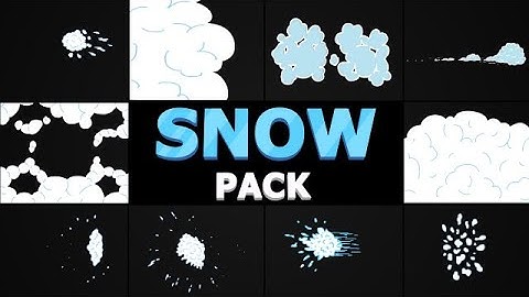 2D Cartoon Snow Motion Graphics Templates