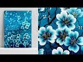 Peinture acrylique facile pour les dbutants  arbre de fleurs  dmo satisfaisante