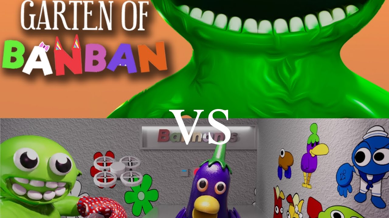 Garten of banban vs garten of monster survival full gameplay NO commentary Tags #viral #youtube 