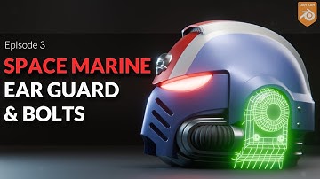 Blender Space Marine Helmet Modelling Tutorial | Episode 3