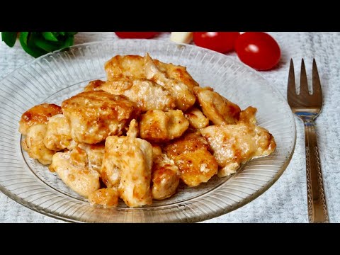 Мясо ТАЕТ во рту как МАСЛО - БАРХАТНОЕ куриное филе Вкусный Быстрый рецепт курицы в чесночном соусе