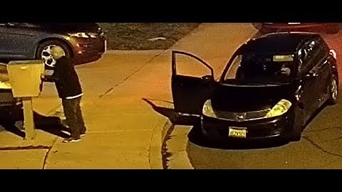 Guy breaks into mailbox, Caught on Camera, Full Video