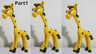 Information How To make Crochet Giraffe Head Part1 Tutorial English free pattern for Beginners Update