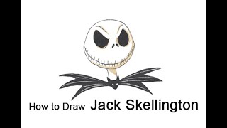How to Draw Jack Skellington (Nightmare Before Christmas) 
