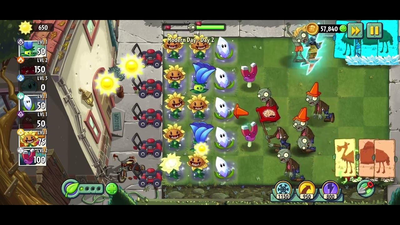 Plants vs Zombies 2 - Modern Day - Day 2 - 2024 - YouTube