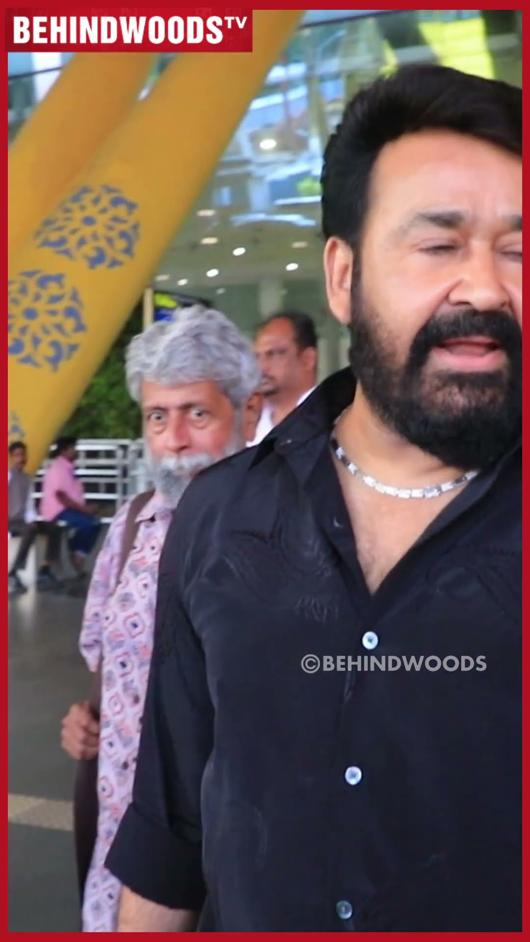 Mohanlal? 'மனுஷன் Black Shirt-ல செம Swag-ல இருக்காரே..'? Viral Video | Barroz