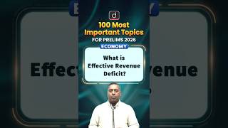 Effective Revenue Deficit Explained | Budget Deficit Concepts | #shorts #economy #UPSC2026 #budget