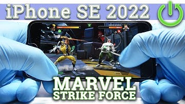 Apple iPhone SE 2022 - Marvel Strike Force | Gaming TEST 😱| A15 Bionic