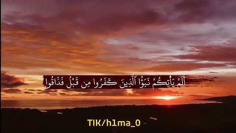 ألم يأتكم نبؤُ الذين كفروا من قبل فذاقوا سورة التغابن ❤ الشيخ صلاح الباجي