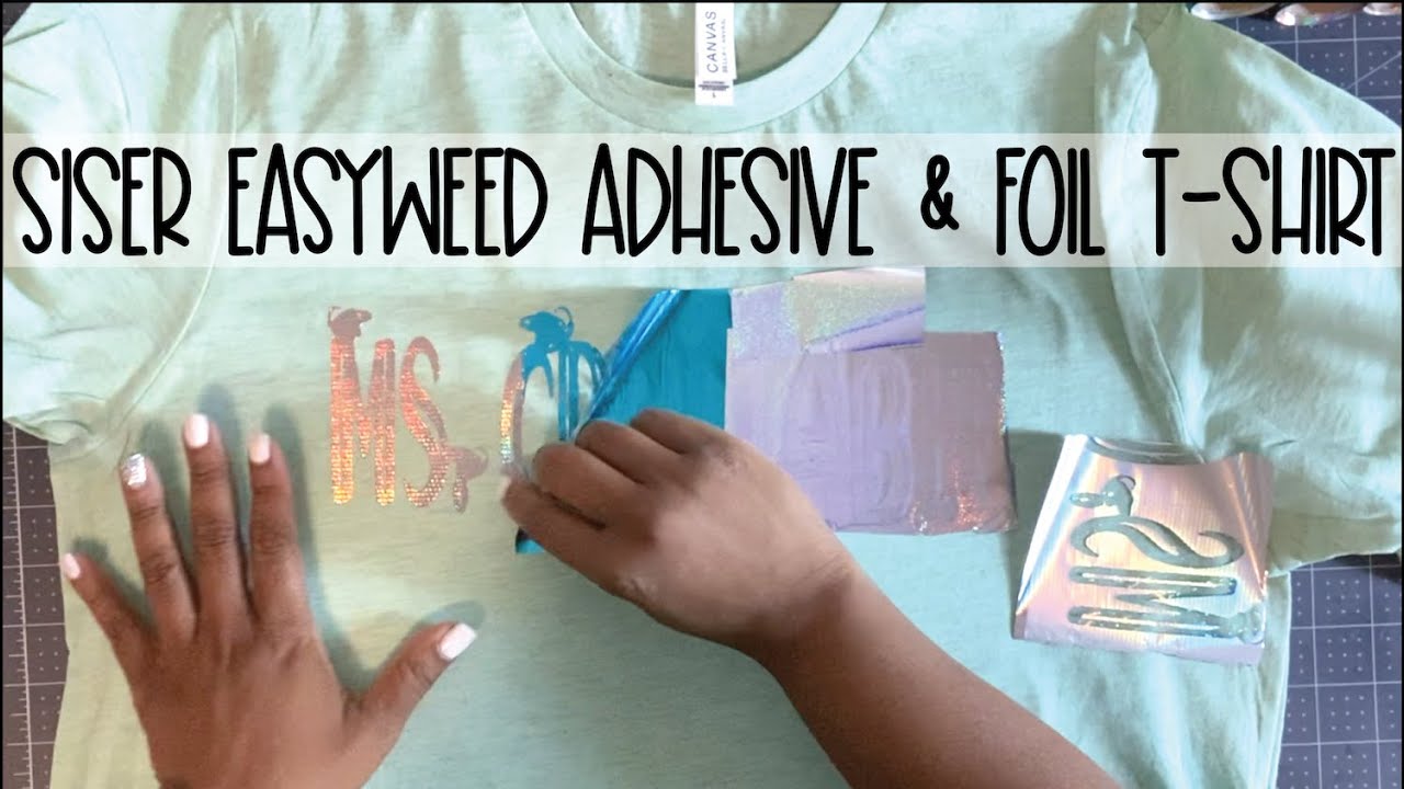 HOW TO MAKE FOIL SHIRT WITH SISER EASYWEED ADHESIVE HTV WITH CRICUT | Step by Step Tutorial