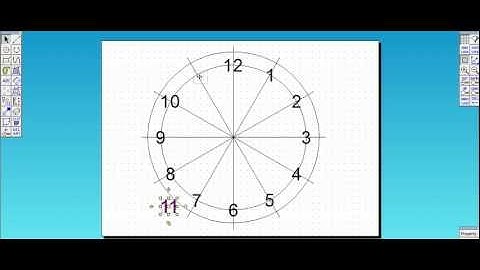2D Design Rotating - Clock numbers