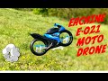 EACHINE E021 Flying motorcycle - Drone &amp; Moto, test outdoor &amp; indoor