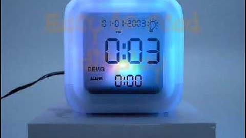 Aurora Colour Changing Alarm Clock, findmeagift.co.uk