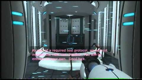 Portal - Still Alive: Walkthrough [Part 1] - Training