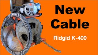RIDGID K400: Drain Machine Cable Replacement
