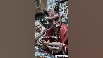 Six faces of demonscreated with artificial intelligence.