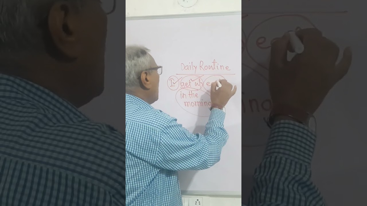 DAILY ROUTINE IN SIMPLE PRESENT TENSE|# YOUTUBESHORT|