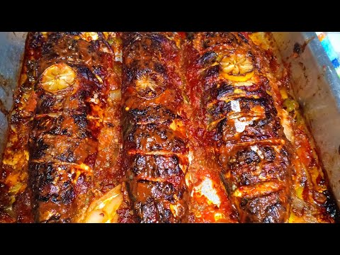 صينية سمك ماكريل جربوها بالطريقة دى هتكلوا احلى سمك