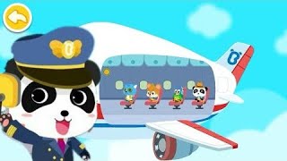 Babybus airport bayi panda kecil | pilot kiki panda naik pesawat bersama teman|Game G2 ANDROID screenshot 3