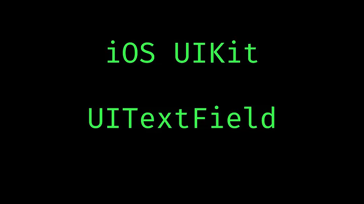 Learn iOS development. UIKit tutorial: UITextField