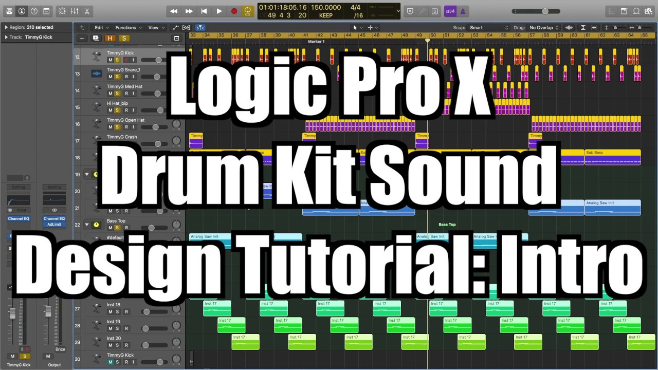 logic pro x default drum kits download