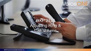 Grandstream GXP2135 Adjusting Volume