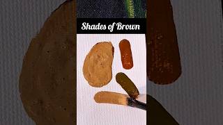 How to get shades of Brown colour | acrylic colour mixing for Brown shades | Brown colour #howto