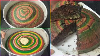 كيك الألوان فى الخلاط Cake colors in the mixer