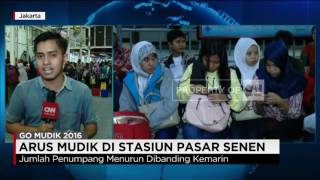 Go Mudik Senen : Jumlah Penumpang Cenderung Menurun - 03/07/2016 21:00 screenshot 3