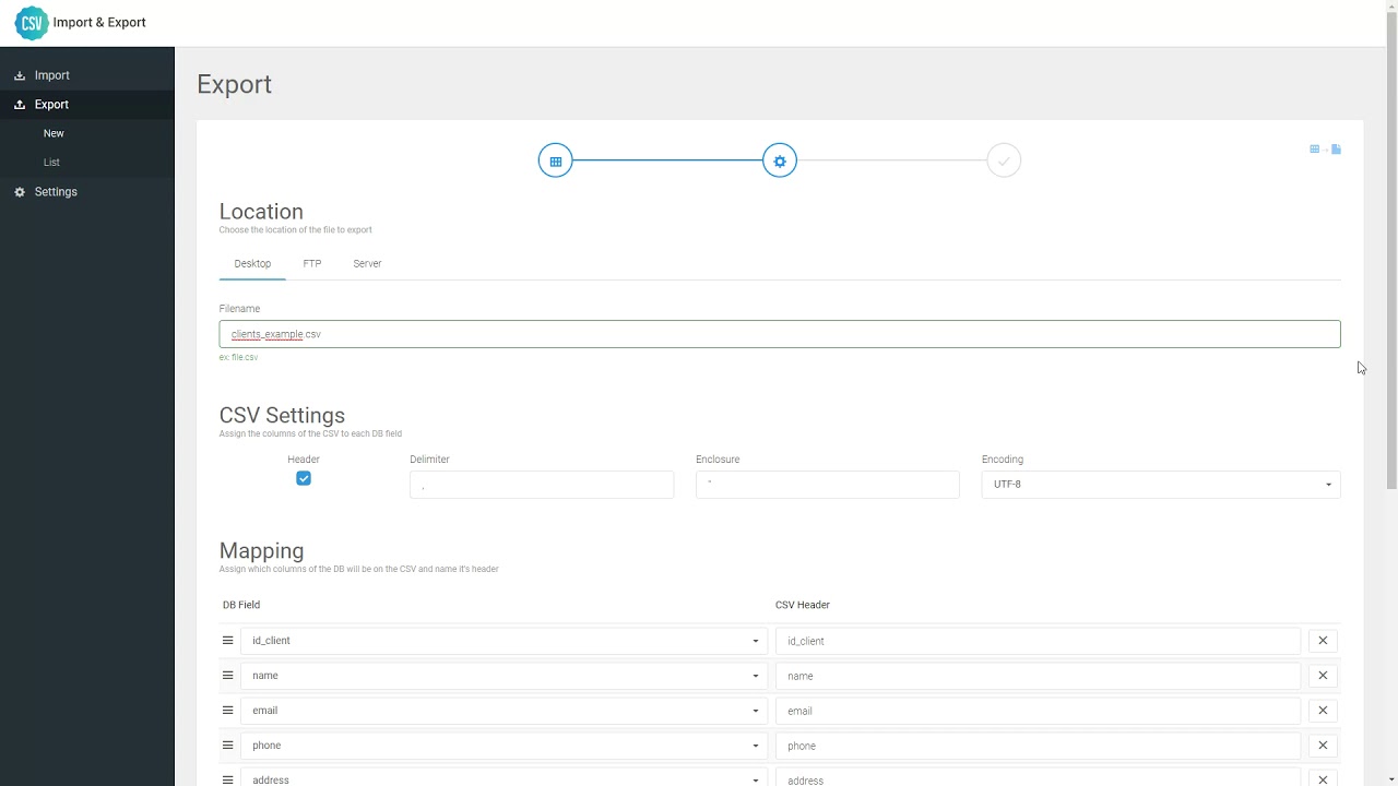 Export instruction video for the CSV Import & Export application - YouTube