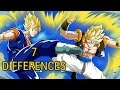 7 differences between gogeta and vegito