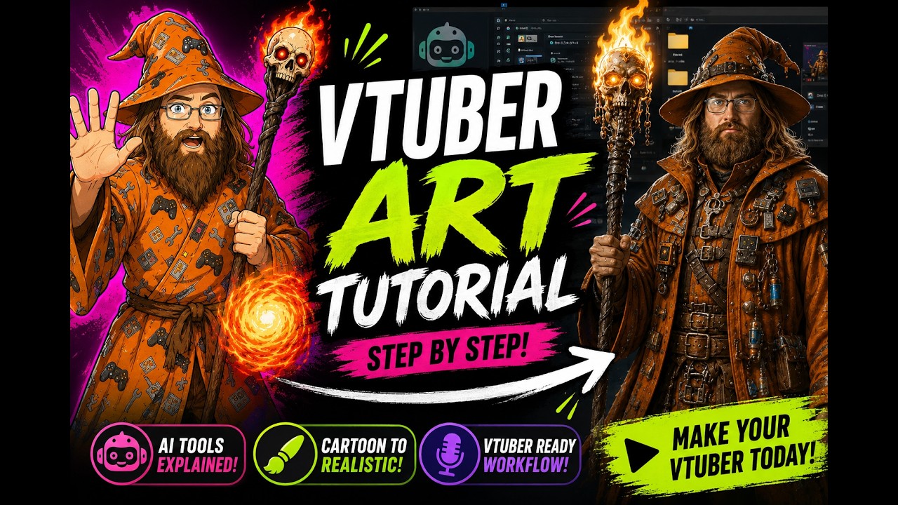 I'm a wizard! The most basic way to start a Vtuber setup with Reality Fabricator AI