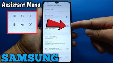 How to Enable/Disable assistant menu on Samsung Galaxy A02 | Interaction and Dexterity