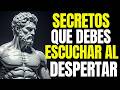 10 SECRETOS ESTOICOS que CAMBIARÁN TU MAÑANA ESCUCHA ESTO al DESPERTAR ESTOICISMO
