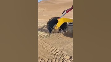 Desert sand control method. Straw line process