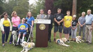 Saladino & Hand Partner with Canine Companions for Independence for LI DogFest