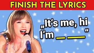 Finish The Lyrics - Top 50 Most Popular Songs Ever Music Quiz