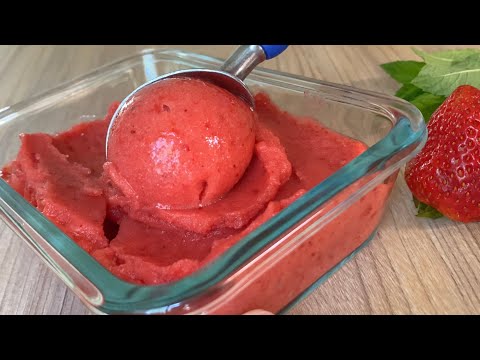 Erdbeer Freude-ein Dessert aus drei Zutaten in 1 Minute Garzeit.