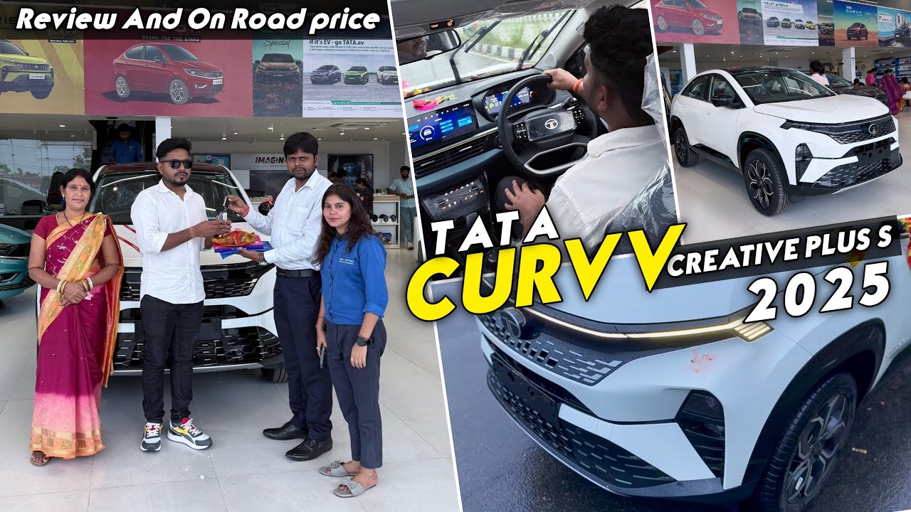 Tata Curvv Creative Plus S Delivery 2025 | On Road Price & Review🔥